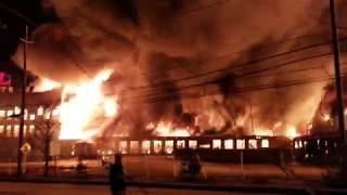 FULL VIDEO W FD AUDIO MARCAL PAPER FACTORY FIRE ELMWOOD PARK NJ 13019 [upl. by Erdeid]