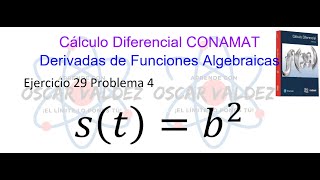 294 Cálculo Diferencial CONAMAT Derivadas algebraicas Ejercicio 29 Problema 4 [upl. by Eimmelc]