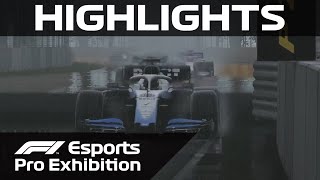 F1 Esports Pro Exhibition Race Canada Highlights  Aramco [upl. by Aimar313]