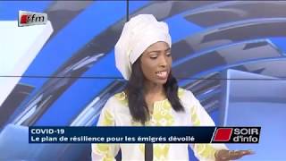 SOIR DINFO  Wolof  Invité  SEYDINA KAMARA  Pr  NDEYE ARAME TOURÉ  09 Avril 2020 [upl. by Carissa]