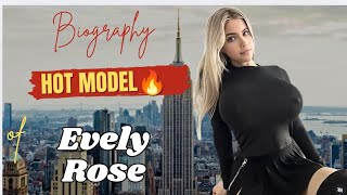 Evely Rose ✔️ American curvy  Instagram Model  Fashion Influencer Bio amp Wiki model [upl. by Rafaelita526]