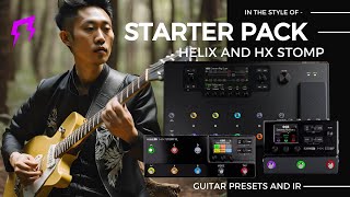 Starter pack HELIX and HX STOMP ultimate guitar presets amp IR liveplayrock line6helix hxstomp [upl. by Anitap586]