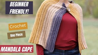 Crochet Capelet Pattern Tutorial Perfect for Beginners [upl. by Elatia]