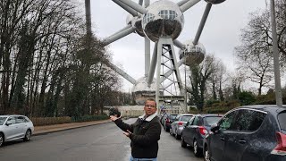 Visitando o Atomium em Bruxelas Bélgica [upl. by Mihar]