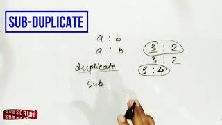 compound ratio  duplicate ratio  triplicate ratio  continued proportion  sub duplicate ratio [upl. by Nidraj]