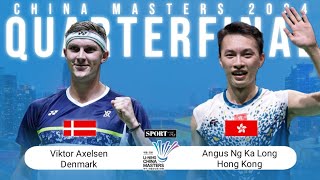 China Masters 2024  Viktor Axelsen vs Angus Ng Ka Long  Quarterfinal [upl. by Nyledaj]