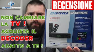 La TV non si vede Decoder digitale terrestre DVB T2 Diprogress DPT207Hd DUO Vedi la tv dopo 8 marzo [upl. by Ann-Marie74]