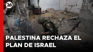 MEDIO ORIENTE  Palestina rechaza el plan de Israel para establecer zonas de amortiguación [upl. by Robi]