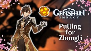 Pulling for Zhongli Part 1  Genshin Impact [upl. by Ardnohs167]