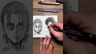 ASMR Drawing LEVI ACKERMAN  Attack On Titan shorts satisfying asmr [upl. by Valentine787]