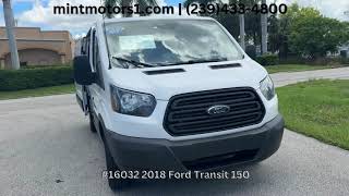 Affordable 2018 Ford Transit 150 Low Roof  Under 25K  Mint Motors  Fort Myers FL [upl. by Shere19]