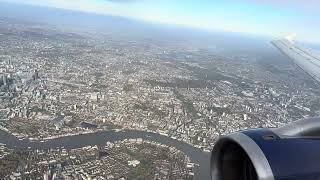 British Airways A319  Clear City Views Landing at London Heathrow [upl. by Oehsen]