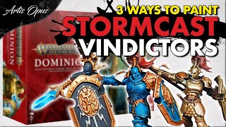 How to Paint VINDICTORS  3 ways  Dominion Stormcast [upl. by Aneehsirk]