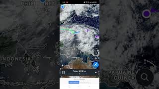 Spotted another two LPA outside PAR rain rainsounds thunder LPA tropical storm Kristine [upl. by Drofxer]