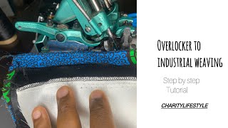 How To Change Three Thread Overlocker To Industrial Weaving [upl. by Suiravad]