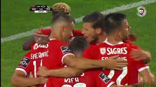 Goal  Golo Seferovic Benfica 30 Paços de Ferreira Liga 1920 1 [upl. by Nyrac]