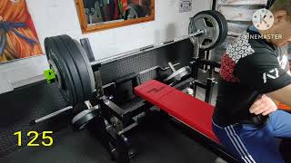 Bench press 120 kg 125 kg [upl. by Nomae]