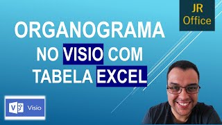 Organograma no Microsoft Visio com Tabela Excel [upl. by Annaej]