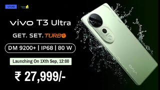 Vivo T3 Ultra 5G Launch Date In India  Vivo T3 Ultra India Price Specifications Processor Camera [upl. by Mirth]