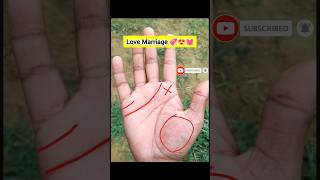 Love Marriage  Marriage Line astrology hastrekha palmistry shorts jyotish [upl. by Ynner688]