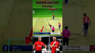 Jacob Bethell and Philip Salt partnership engvswi cricket shorts rcb [upl. by Phelps]