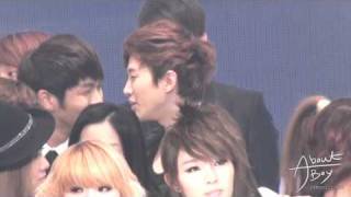 FANCAM 101230 kbs gayo  cute Junho ♥ [upl. by Zetrom]