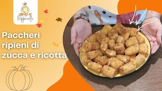 ANTIPASTI PACCHERI FRITTI CON RICOTTA SALAME E ZUCCA [upl. by Ayiram]