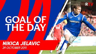 GOAL OF THE DAY  Nikica Jelavic v Aberdeen [upl. by Benni]