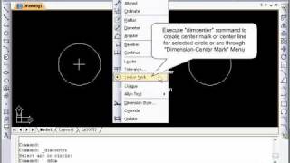 ZWCAD Tutorial dimcenter [upl. by Bertina]