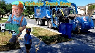 BLIPPI dressed TODDLER Baby Famous Garbage truck song 4k  Everybody loves a Garbage truck  1 Fan [upl. by Renzo]