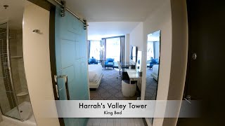 Harrahs Las Vegas Room Tour  Valley Tower King [upl. by Alyakim]