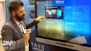 ISE 2017 NewlineInteractive Demos TruTouch X5 [upl. by Anattar]