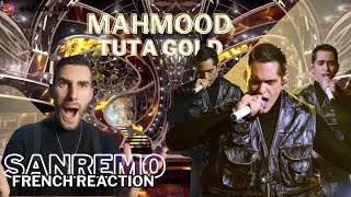 FRENCH REACTION TO MAHMOOD  TUTA GOLD Live From SAN REMO [upl. by Otrebor]