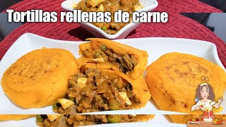 TORTILLAS DE PAPA RELLENAS DE CARNE🇪🇨 [upl. by Brest933]