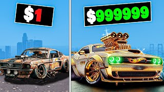 1 to 1000000 Hot Wheels Car in GTA 5 [upl. by Aigroeg]