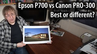 Epson P700 vs Canon PRO300 Is one better or just different Which suits you printer needs [upl. by Nevak]