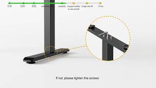 Agilestic Standing Desk Common Problem Solving video  NOT included the L shaped desk [upl. by Euqinu]