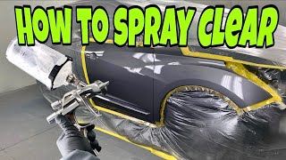 Car Painting How to Spray Clearcoat [upl. by Lorine]