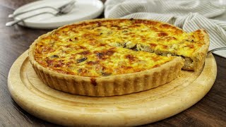 Recette de la quiche au poulet et aux champignons [upl. by Gery928]