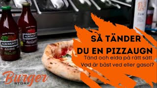 Så tänder du en vedeldad pizzaugn  Burgerstore [upl. by Gnoz]