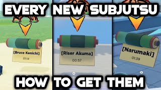 How To Get EVERY New Subjutsu In Shindo Life [upl. by Rutra]