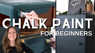 How to Chalk Paint Furniture  With Chalk Paint and Wax  BEST Tips and Tricks [upl. by Yle]