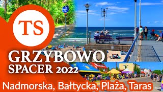 Grzybowo  Wakacje i Spacer 2022  Atrakcje Plaża Nadmorska Bałtycka [upl. by Anoval]