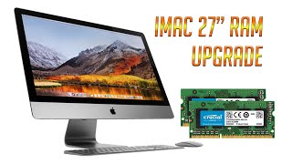 iMac 27 RAM memory upgrade Easy How To Tutorial Mid 2011 [upl. by Nyved]