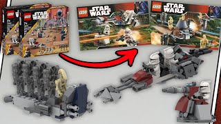 I Remade The ORIGINAL Battle Packs With The NEW 2024 Clone Troopers VS Battle Droid Battle Pack [upl. by Onidranreb]