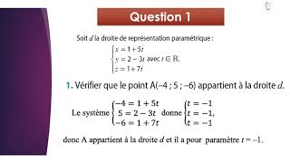 Exercice de géométrie analytique de lespace 1 [upl. by Grimona170]