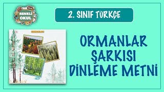 Ormanlar Dinleme Metni 2 Sınıf Türkçe Tohumlar Fidana Fidanlar Ağaca Şarkısı [upl. by Filmer]