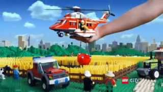 Lego City  Fire Helicopter  TV Toy Commercial  TV Spot  TV Ad  2010 [upl. by Neveda]