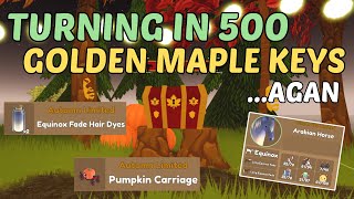 Redeeming 700 GOLDEN MAPLE KEYS to Unlock The SCARECROW SHIRE in WILD HORSE ISLANDS on ROBLOX [upl. by Pena]