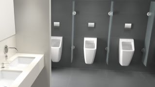 Villeroy amp Boch  Architectura Urinal AnimationNL [upl. by Nauqet648]